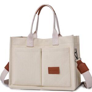 Stylish Laptop and Book Tote Bag for Women - Adjustable Strap & Machine Washable